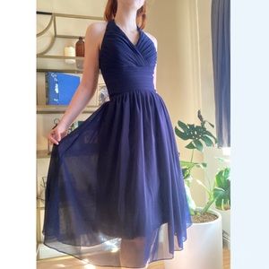 Bridesmaid Chiffon Halter Dress Marilyn Monroe